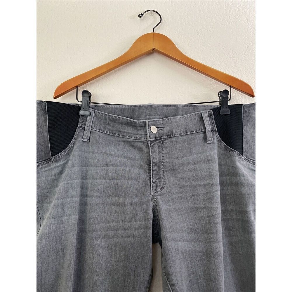 Isabel Maternity Expandable Side Panels Skinny Jeans Gray Wash SIZE 00